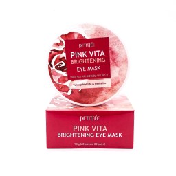 Осветляющие и подтягивающие патчи для глаз Petitfee Pink Vita Brightening Eye Mask 60 шт.