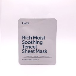Успокаивающая маска салфетка для лица Klairs Rich Moist Soothing 25 мл