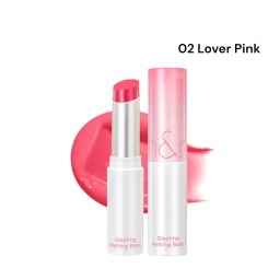 Тающий оттеночный бальзам для губ в светло-розовом оттенке Rom&Nd Glasting Melting Balm 02 Lover Pink 3,5 г