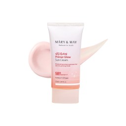 Солнцезащитный крем-праймер для сияния кожи Mary&May Vegan Primer Glow Sun Cream SPF50+ PA++++ 50 мл